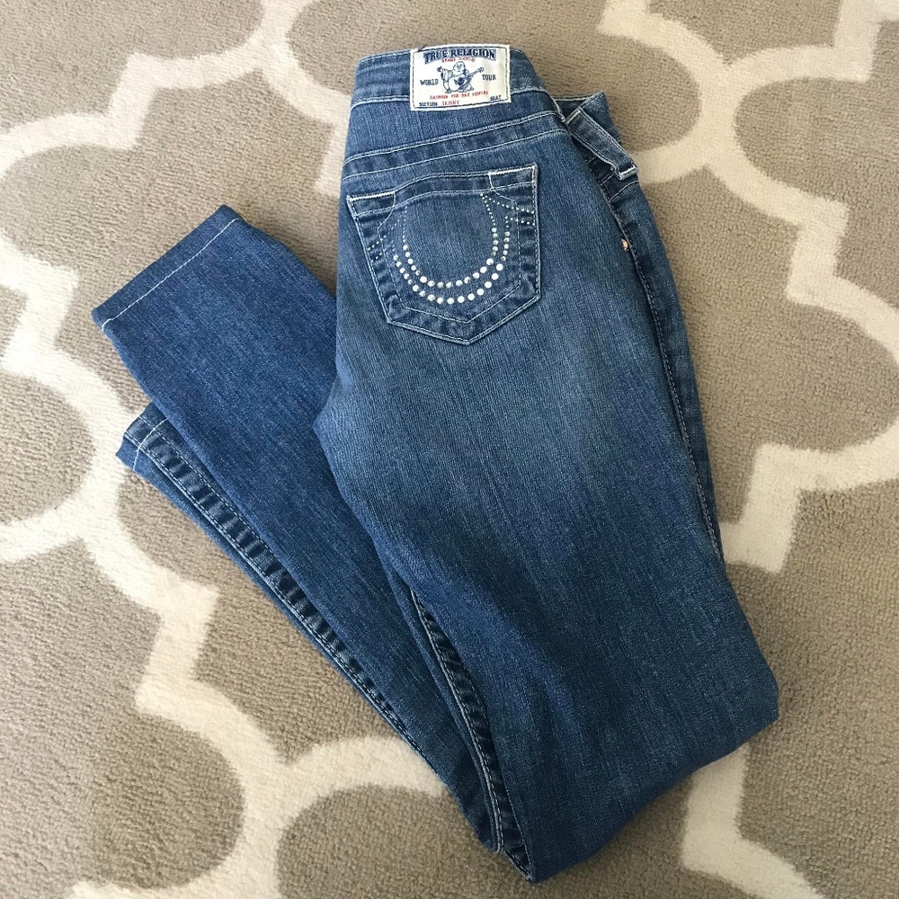 Authentic True Religion Rhinestone Jeans
